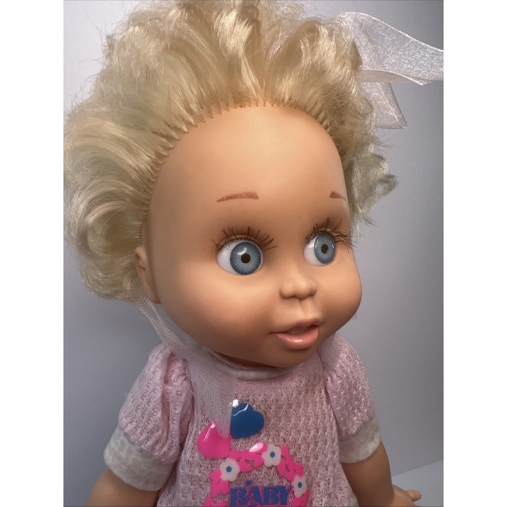 Vintage 1990 Galoob Baby Face So Innocent Cynthia #7 Original Top Blue Eyes - Picture 10 of 16